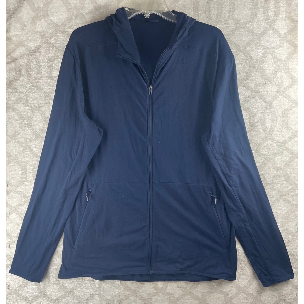 Lululemon Metal Vent Tech Hoodie Mens XL Navy Blue Full Zip Active Jacket 2021